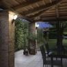 Aplique de pared exterior para jardín de acero IP44 Tokyo Stock