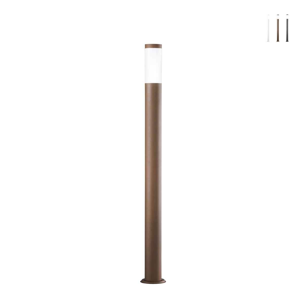 Farola de jardín exterior de acero h110cm IP44 Tokyo Promoción