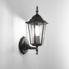 Aplique farol exterior de aluminio con difusor de vidrio Milano Venta