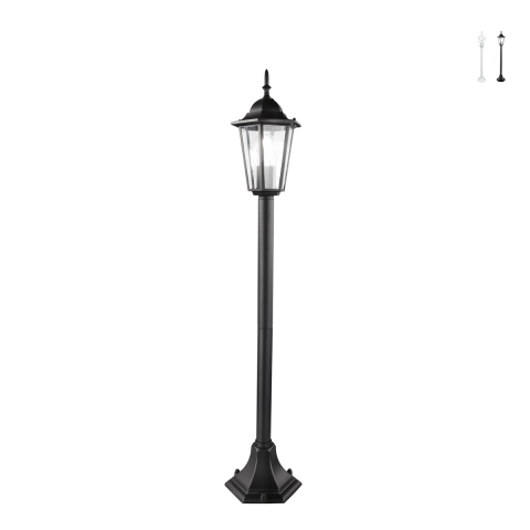 Lámpara de pie para exterior con difusor de vidrio h105cm IP44 Milano Promoción