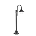 Farol de jardín exterior en aluminio negro h130 cm Pavia Venta