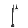 Farol de jardín exterior en aluminio negro h130 cm Pavia Venta