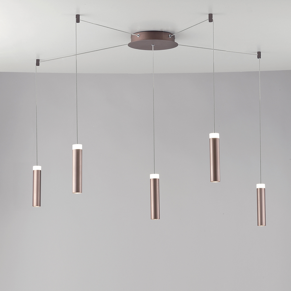Lámpara de techo LED de 5 luces colgantes diseño moderno Candle Promoción Lámpara de techo LED de 5 luces colgantes diseño moderno Candle Promoción