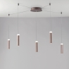 Lámpara de techo LED de 5 luces colgantes diseño moderno Candle Promoción