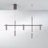 Lámpara colgante de metal diseño moderno 5 luces LED Candle Promoción