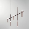 Lámpara colgante de metal diseño moderno 5 luces LED Candle Rebajas