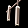 Lámpara colgante de metal diseño moderno 5 luces LED Candle Descueto
