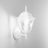 Aplique exterior farol estilo clásico aluminio vidrio Roma Uplight Venta