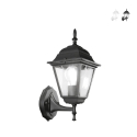 Aplique exterior farol estilo clásico aluminio vidrio Roma Uplight Oferta