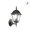 Aplique exterior farol estilo clásico aluminio vidrio Roma Uplight Oferta