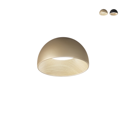 Plafón LED redondo de metal 35cm con luz regulable Coco Promoción