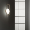 Aplique de metal de diseño moderno con difusor redondo luz LED Fobos Venta