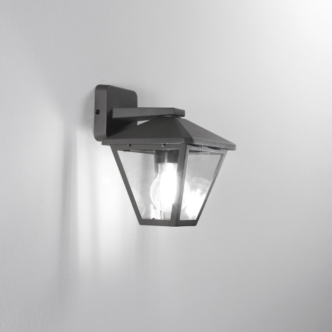 Aplique de pared linterna para exterior jardín estilo clásico Prisma Promoción