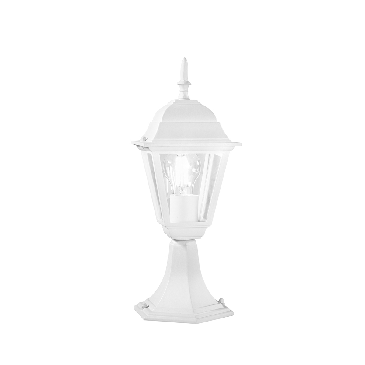 Farol blanco para jardín exterior con sensor de movimiento Roma Promoción Farol blanco para jardín exterior con sensor de movimiento Roma Promoción