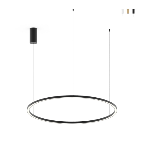 Lámpara colgante redonda LED de aluminio 120 cm Hoop Promoción