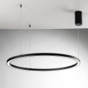 Lámpara colgante redonda LED de aluminio 120 cm Hoop Venta
