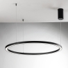 Lámpara colgante redonda LED de aluminio 120 cm Hoop Venta