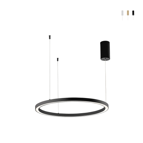 Lámpara colgante LED diseño redondo minimalista 80cm Hoop Promoción