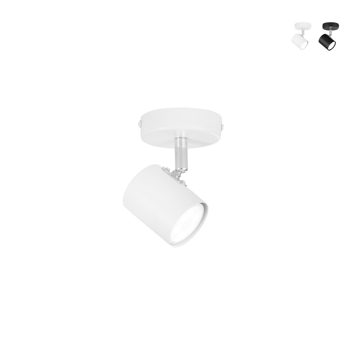 Aplique de metal con 1 foco orientable Zero Oferta