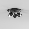 Lámpara de techo de metal con 3 focos orientables Zero Venta