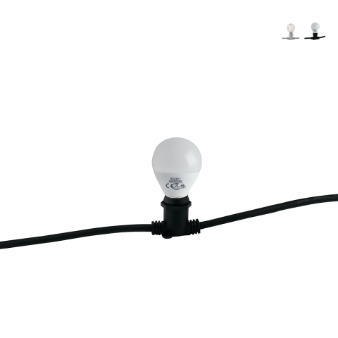 Cadena de luces para exterior con 10 bombillas E14 PicNic Promoción