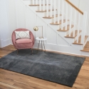 Alfombra moderna gris oscuro Feel Venta