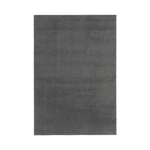Alfombra moderna gris oscuro Feel Promoción