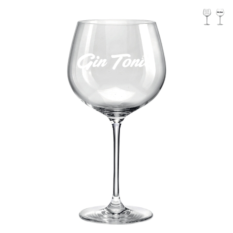 Juego de 2 copas para cocina, pub, bar 780ml Fatti un Ape Gin Tonic Promoción
