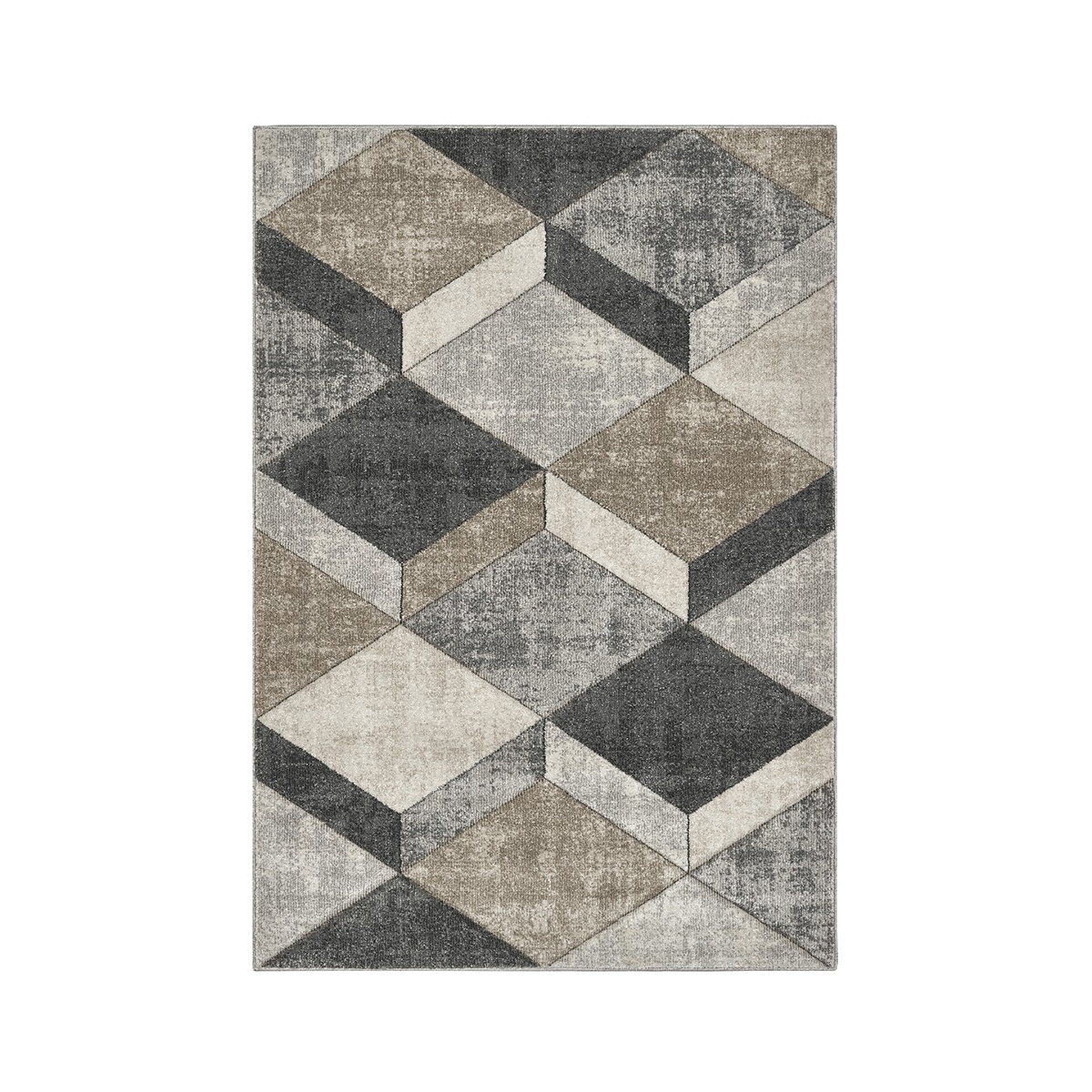 Alfombra moderna para salón gris y beige Funny Promoción Alfombra moderna para salón gris y beige Funny Promoción