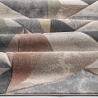 Alfombra moderna gris y beige para salón Funny Oferta