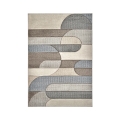 Alfombra moderna de diseño en gris y beige Funny Promoción