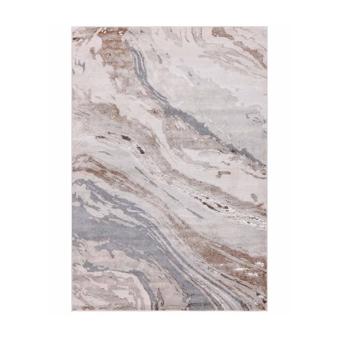 Alfombra de diseño gris y beige para dormitorio Nevada Promoción