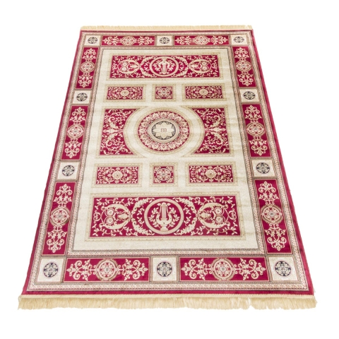 Alfombra para sala de estar estilo persa roja Rubine Promoción