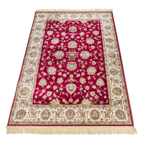 Alfombra roja sala de estar persa Rubine Promoción
