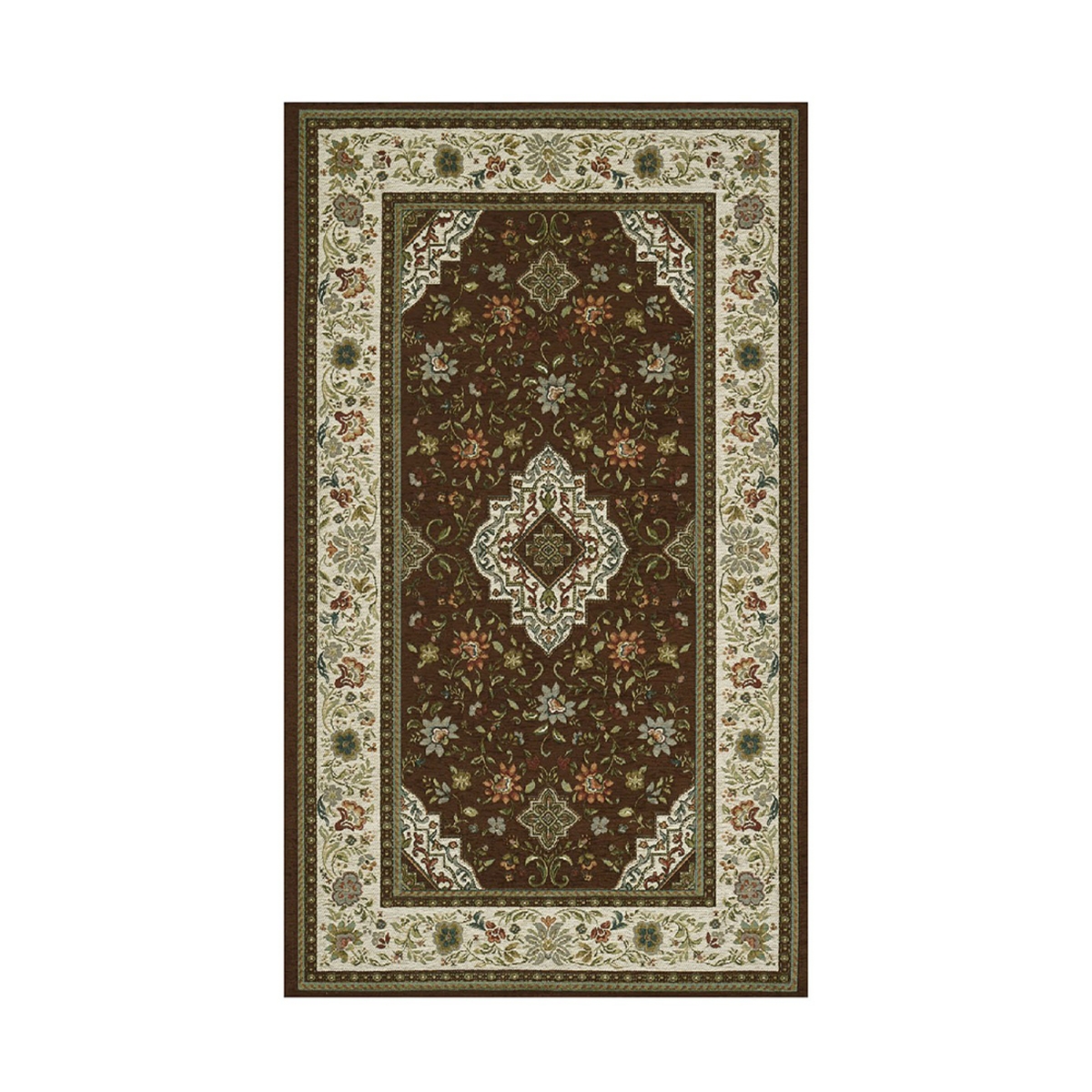 Alfombra oriental persa marrón Tabriz Promoción