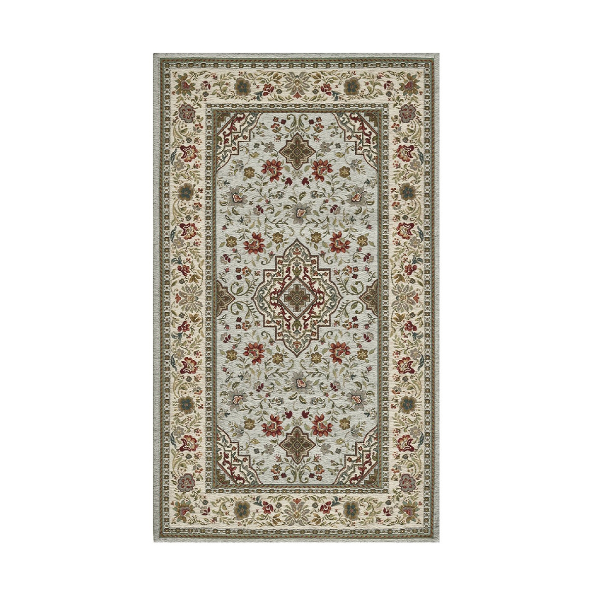 Alfombra para sala estilo persa oriental gris Tabriz Promoción