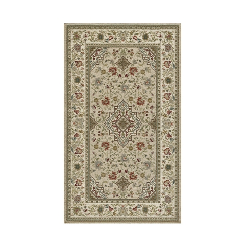 Alfombra de sala estilo persa oriental color topo Tabriz Promoción