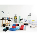 Contenedor cuadrado apilable LEGO Brick 4 botones 