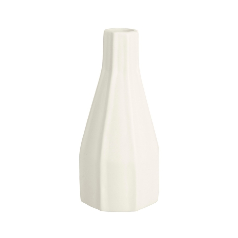 Jarrón de porcelana para flores y plantas diseño moderno blanco Atena Promoción