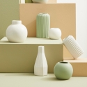 Jarrón de porcelana para flores y plantas diseño moderno blanco Atena Venta