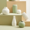 Jarrón de porcelana para flores y plantas diseño moderno blanco Atena Venta