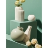 Jarrón de porcelana para flores y plantas diseño moderno blanco Atena Rebajas