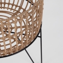 Set de 2 soportes para macetas de ratán estilo boho chic Yulian Venta