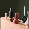Portavelas de diseño moderno porcelana arenada 5x16 Freyr Oferta