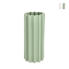 Jarrón alto para plantas y flores cilíndrico interior exterior en gres Holaf Promoción