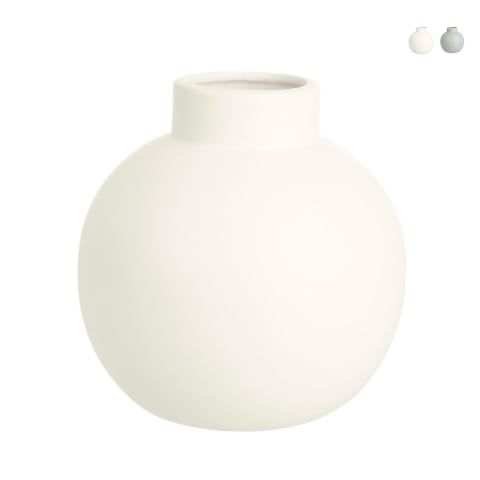Vaso diseño moderno esfera con cuello de botella porcelana Althea Promoción