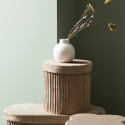Vaso diseño moderno esfera con cuello de botella porcelana Althea Oferta