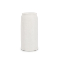 Vaso cilíndrico diseño minimalista cerámica blanca 15x32,3 Papyrus Promoción