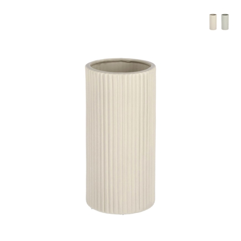 Maceta cilindro pequeña de interior en porcelana Vivy S Promoción