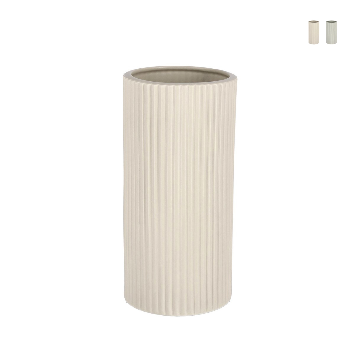 Maceta cilíndrica de porcelana para plantas de interior Ø12,5x26cm Vivy L Promoción
